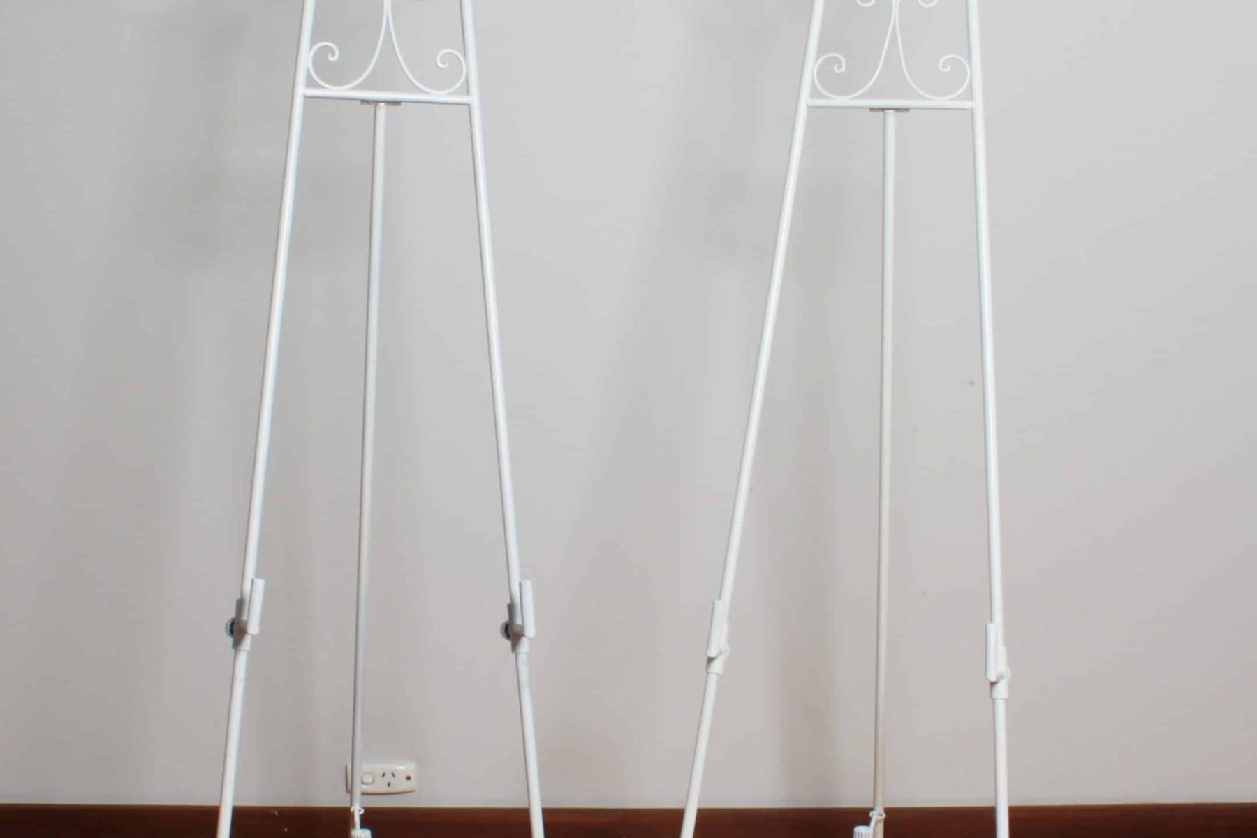 easels two white